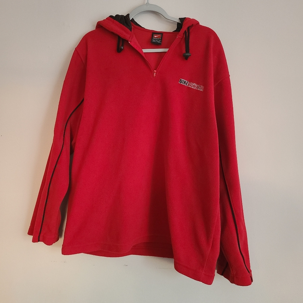 Nike Red Pullover Hoodie